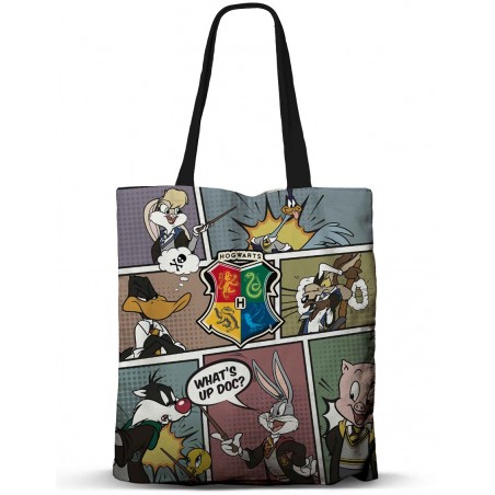 14694 - WARNER - TOTE BAG EXCLUSIF EDITION SPECIALE ANNIVERSAIRE - TIRAGE LIMITE & NUMEROTE - FUSION HARRY POTTER & LOONEY TUNES