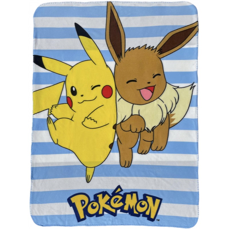 Plaid Pokémon Pikachu et ses Amis dans l'Herbe - Boutique Pokemon